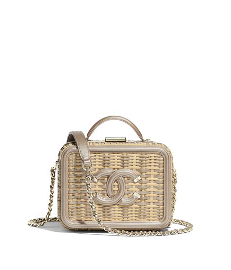 chanel rattan vanity bag|chanel vanity cases.